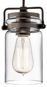 Elstead KL-BRINLEY-MP-OZ - Luster na lanku BRINLEY 1xE27/60W/230V antracit