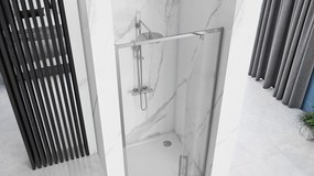 Rea Rapid Swing, 1-krídlové sprchové dvere 90 x195 cm, 6mm číre sklo, chrómový profil, REA-K5606