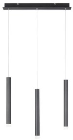 Leuchten Direkt 15203-18 - LED Luster na lanku 3xLED/4,8W/230V čierna