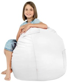 Kreslo Porto ekokoža biele