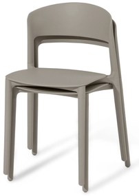 2 plastové stoličky