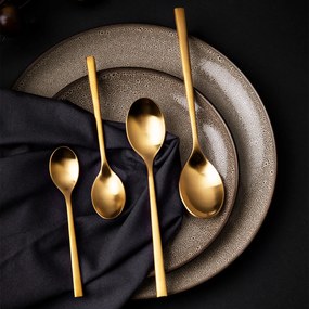 Tanier plytký Coupe 25 cm set 4 ks – Elements Stone - 492560