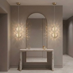 Toolight Toolight, LED závesné stropné, 6W, 500lm, G148-2CP, zlatá matná, OSW-04704