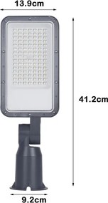 Brilagi -LED Vonkajšia pouličná lampa s kĺbom. URBANLIGHT LED/50W/230V antracit IP65