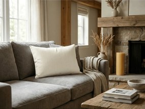 Mušelínová obliečka na vankúš PURELY 40x80 cm, krémová