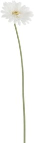 Biela umelá dekoratívna kvetina Gerbera - 10*10*64 cm