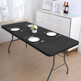 ModernHome Skladací cateringový stôl 180 cm - čierny ModernHome