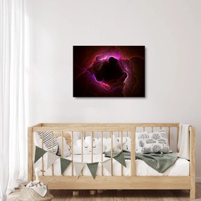 Sklenený obraz - abstrakcie mraku (70x50 cm)