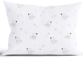 Bavlnená obliečka na vankúš Renforcé 50 × 70 cm - Vtáčiky modré