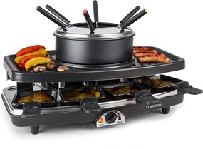 Klarstein Entrecote, raclette gril s fondue 2 v 1, 1100 W, prírodný kameň, pre 8 osôb