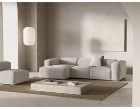 Béžová menčestrová rohová pohovka (ľavý roh/s leňoškou) Bergano – Cosmopolitan Design