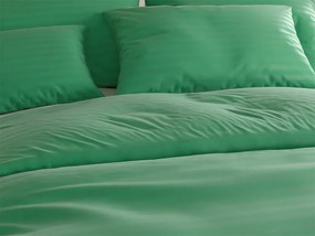 Hotelové obliečky z mikrovlákna JASMINE tmavo zelené - prúžok 2 cm Rozmer obliečky: 70 x 90 cm | 140 x 200 cm