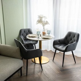 Jedálenská stolička NEVADA zamatová, grafitová