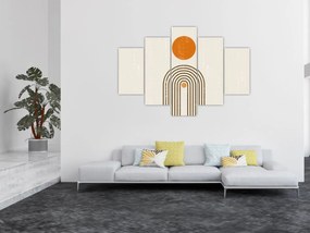 Obraz - Hnedé oblúky (150x105 cm)