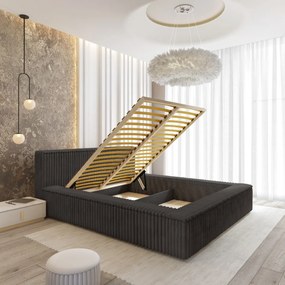 ČALÚNENÁ POSTEĽ SANTI 160x200 VITO 18 ŠEDÁ