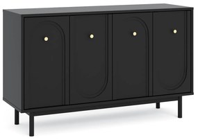 Komoda Mazoma 154 cm černá/zlatá