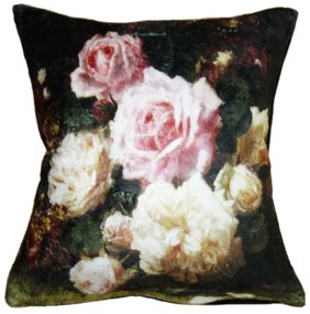 Povlak na vankúš s kvetinami Manon - 45 * 45 cm