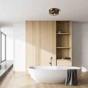 Searchlight 5182AB - Stropné svietidlo EDINBURGH I 2xE27/40W/230V bronzová