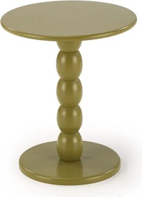 Odkladací stolík CIRILLA olivovozelený