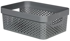 Curver Úložný box INFINITY 11l recyklovaný plast tmavosivý