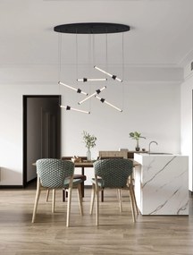 LED stmievateľný čierna dizajnové svietidlo Atmosfera