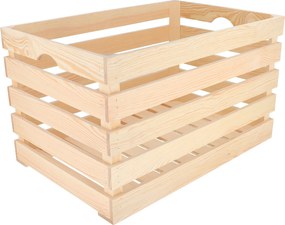 ČistéDrevo Drevená debnička 60 x 39 x 35 cm