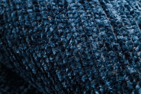 Koberec FLORENCE 24021 Jednfarebný, glamour, plocho tkaný, modrý