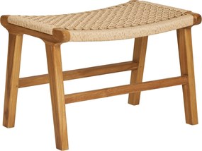 Záhradná stolička s taburetkou Drateriaora 2 (prírodná). Akcia -10%. Vlastná spoľahlivá doprava až k Vám domov. 1146606