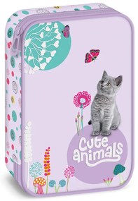 Peračník 1zip poschodový Cute animals Kitten ARS UNA