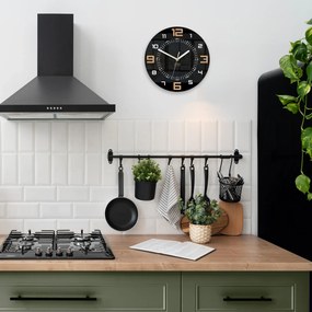 Nástěnné hodiny Alaska 28 cm černé