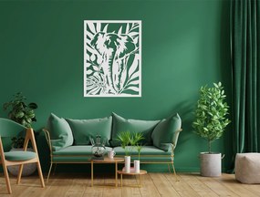 drevko Drevený obraz na stenu Slon v zeleni Rozmer obrazu: 43 x 32,5 cm, Farba dekorácie: Čierna
