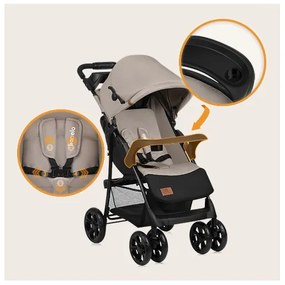 Lionelo - Športový kočík EMMA PLUS béžová/čierna