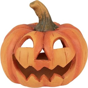 Oranžová keramická dekorácia tekvice Halloween - Ø 23*18 cm