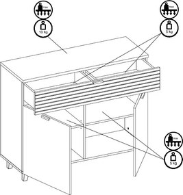 Komoda so zásuvkou Trattino