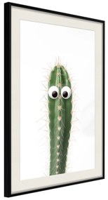 Artgeist Plagát - Live Cactus [Poster] Veľkosť: 30x45, Verzia: Čierny rám s passe-partout