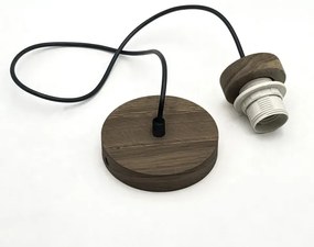 Brilagi - LED Luster na lanku ANTHONY 1xE27/60W/230V dub orech/čierna