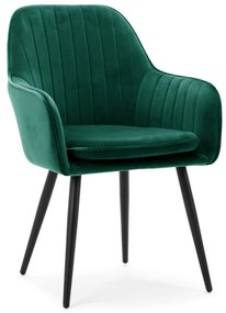 JAKS Jedálenská stolička Emilia velúr zelená
