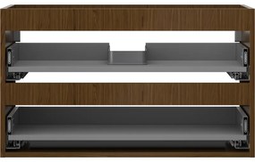 Mexen Box-A, závesná skrinka 80 cm, 2 zásuvky, orech, 91AX0-0800-470-2-86