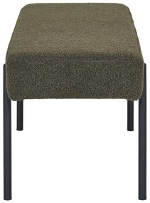 Tmavozelená lavica z textílie buklé Swindon – House Nordic