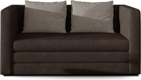 Hnedá ženilková rozkladacia pohovka 132 cm Neva – ELTAP