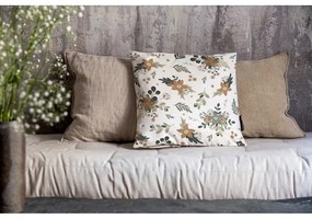 Obliečka na vankúš s vianočným motívom 45x45 cm Festive Flowers – Butter Kings