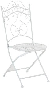 Súprava kovových stoličiek a stola Indra (SET 2+1) - Biela