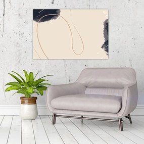 Obraz - Béžová abstrakcia (90x60 cm)
