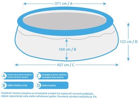 Marimex Tampa 4,57 x 1,22 m s kartušovou filtráciou