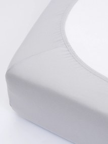 Jersey plachta s elastanom Deluxe 220 × 200 cm – svetlosivá