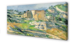 Obraz canvas Art maľoval dom na kopci 120x60 cm