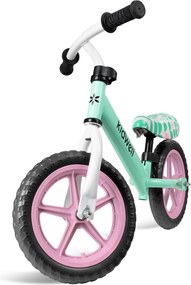 Kidwell REBEL Mint - ľahký balančný bicykel 2,64 kg, 12" EVA pneumatiky, pre deti 80-120 cm