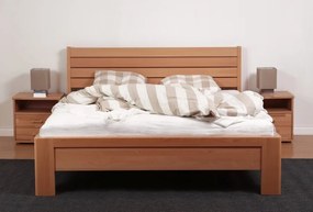 BMB GLORIA XL - masívna buková posteľ 120 x 220 cm, buk masív