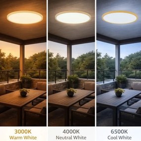 Rabalux 75085 - LED kúpeľňové stropné svietidlo LAUTREC 24W/230V, priemer 40 cm, IP44, béžová