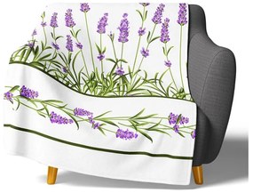 Mikroplyšová deka Levandulová Záhrada 150x200 cm